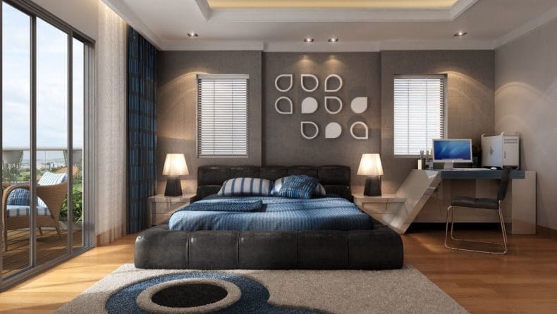 Идеи оформления спальни — дизайн интерьера спальни 2022 года #66
