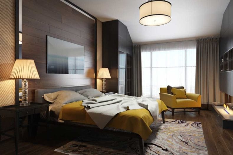 Идеи оформления спальни — дизайн интерьера спальни 2022 года #15