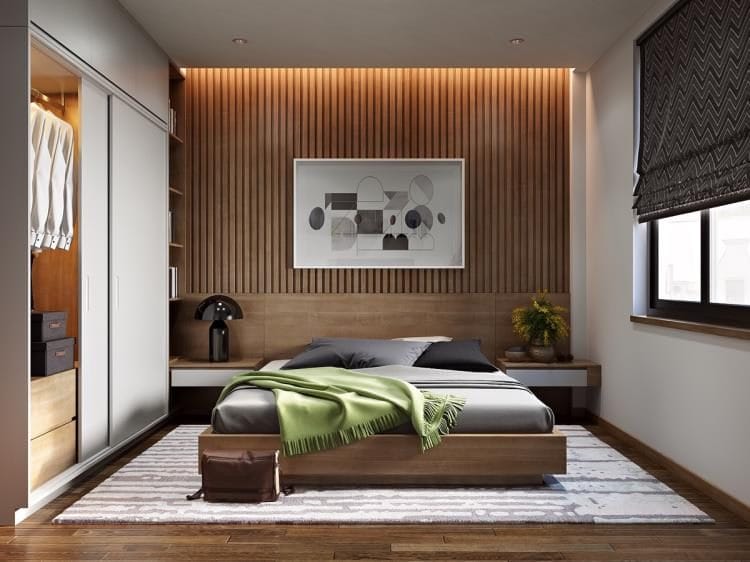 Идеи оформления спальни — дизайн интерьера спальни 2022 года #53
