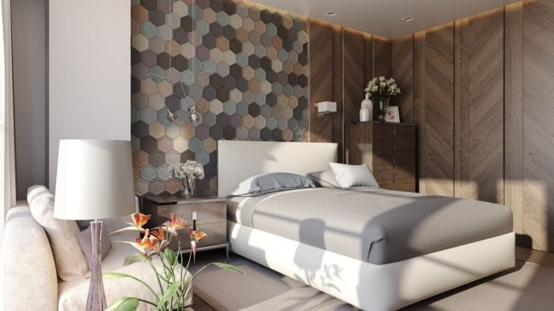Идеи оформления спальни — дизайн интерьера спальни 2022 года #52
