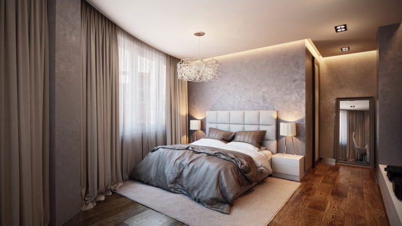 Идеи оформления спальни — дизайн интерьера спальни 2022 года #14