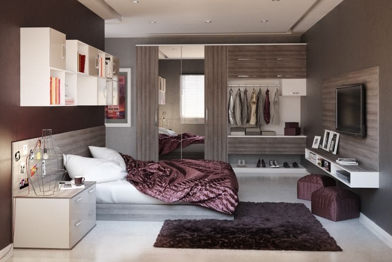 Идеи оформления спальни — дизайн интерьера спальни 2022 года #51