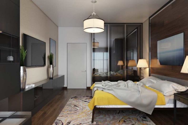 Идеи оформления спальни — дизайн интерьера спальни 2022 года #13