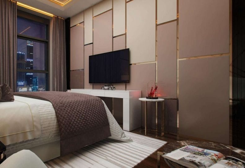 Идеи оформления спальни — дизайн интерьера спальни 2022 года #31