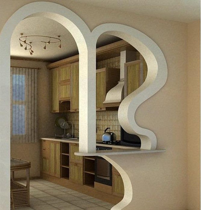 Интерьеры с арками – фото применения изящного элемента дизайна #62
