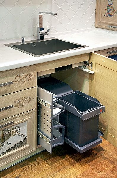 Разнообразие узких кухонных ящиков (100+ фото) #22