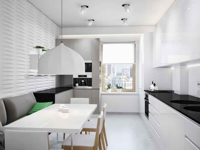 Идеи дизайна кухонь в современных стилях 2022 года (100+ фото) #10