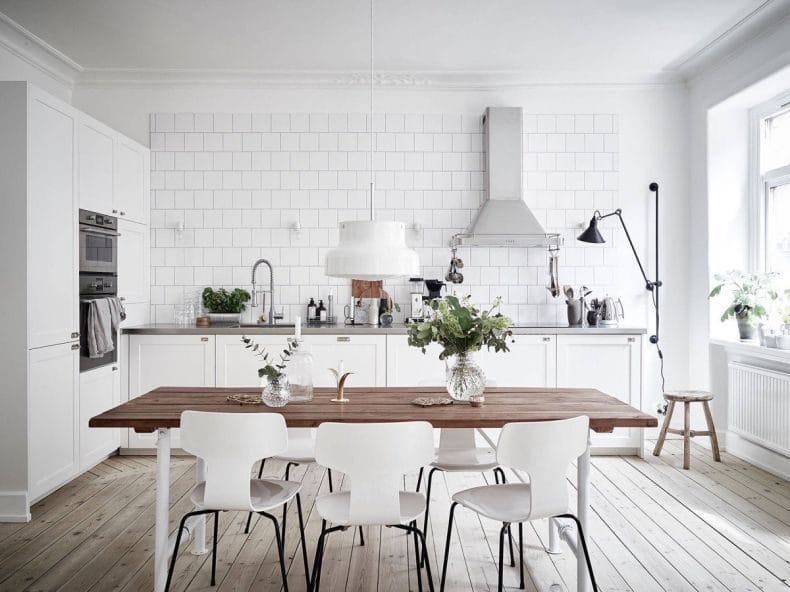 Идеи дизайна кухонь в современных стилях 2022 года (100+ фото) #111