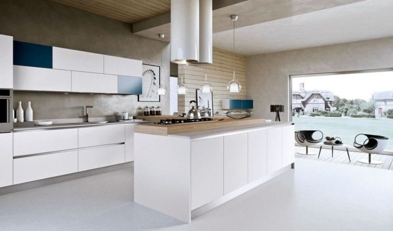 Идеи дизайна кухонь в современных стилях 2022 года (100+ фото) #54