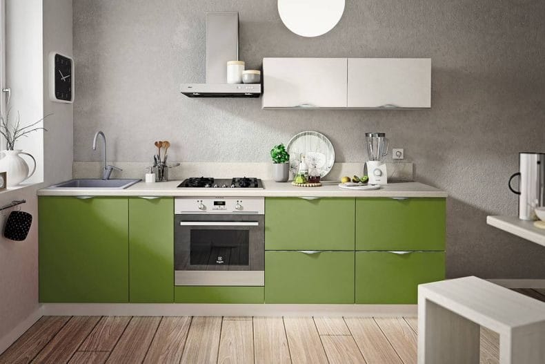Идеи дизайна кухонь в современных стилях 2022 года (100+ фото) #84