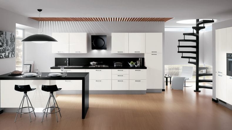Идеи дизайна кухонь в современных стилях 2022 года (100+ фото) #4