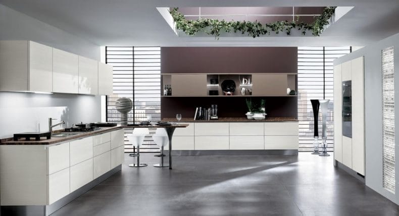 Идеи дизайна кухонь в современных стилях 2022 года (100+ фото) #56