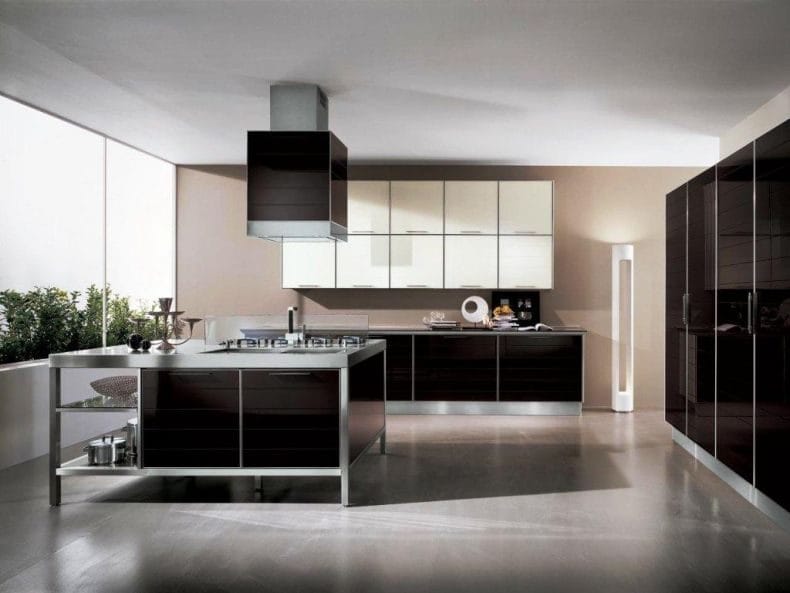 Идеи дизайна кухонь в современных стилях 2022 года (100+ фото) #72