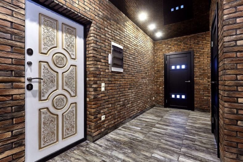Оформление стен декоративным камнем в интерьере квартиры (100+ фото) #60