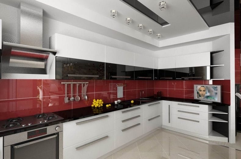 Идеи дизайна кухонь в современных стилях 2022 года (100+ фото) #47
