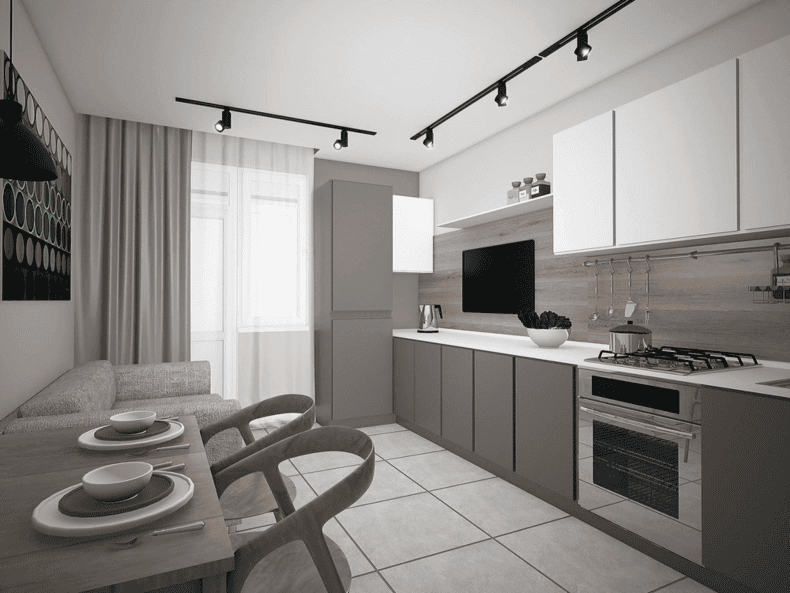 Идеи дизайна кухонь в современных стилях 2022 года (100+ фото) #11