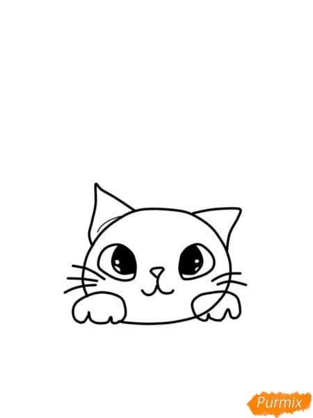 Рисунки кошки карандашом для детей (33 фото) #39