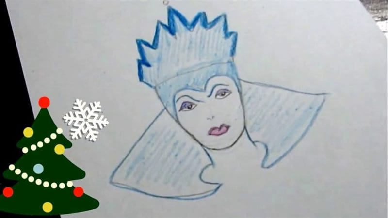 Рисунки карандашом Снежная Королева (62 фото) #94