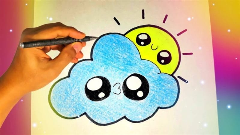 Рисунки для срисовки облака (28 фото) #32