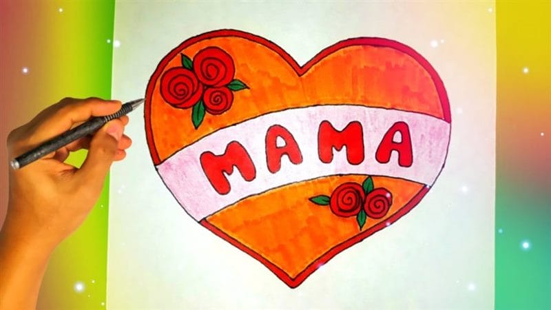 Рисунки для срисовки для мамы (20 фото) #29