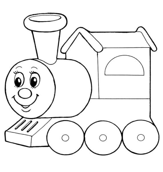Рисунок карандашом для детей поезд (34 фото) #49