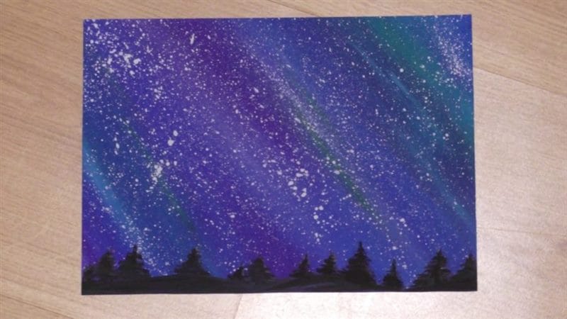Рисунки карандашом звездное небо (21 фото) #37