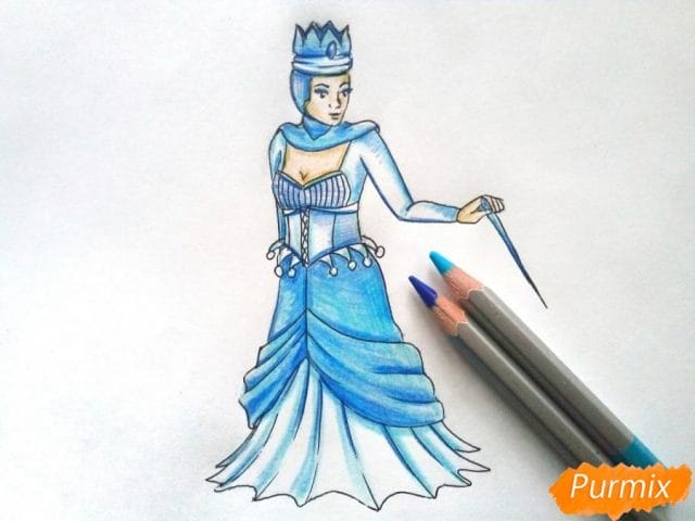 Рисунки карандашом Снежная Королева (62 фото) #16