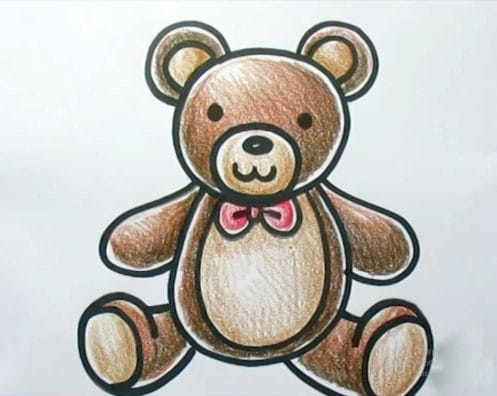 Рисунки медведя карандашом для детей (38 фото) #11