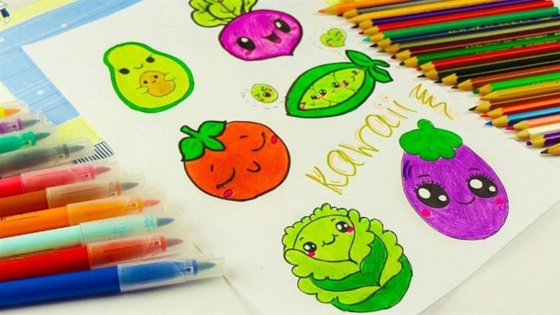 Рисунки овощи карандашом для детей (31 фото) #53