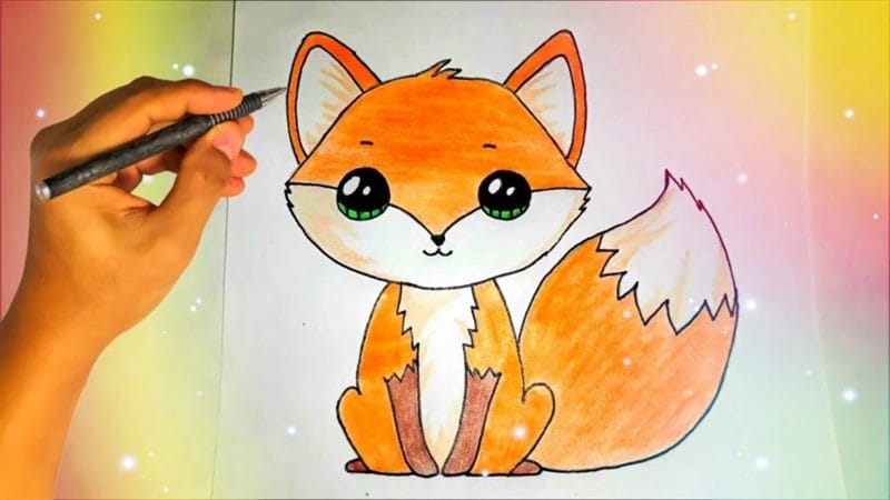 Рисунки карандашом для детей лиса (28 фото) #43