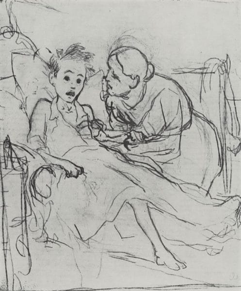 Рисунки карандашом матери и ребенка (31 фото) #45