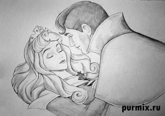 Рисунки карандашом «Спящая красавица» (30 фото) #13