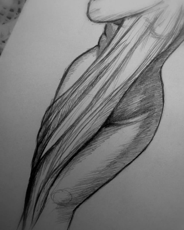 Рисунки карандашом женского тела (25 фото) #13