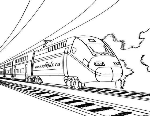 Рисунок карандашом для детей поезд (34 фото) #18