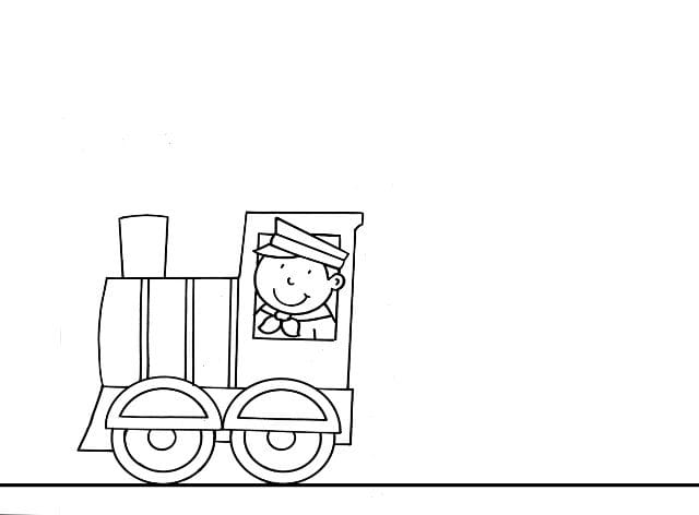 Рисунок карандашом для детей поезд (34 фото) #19
