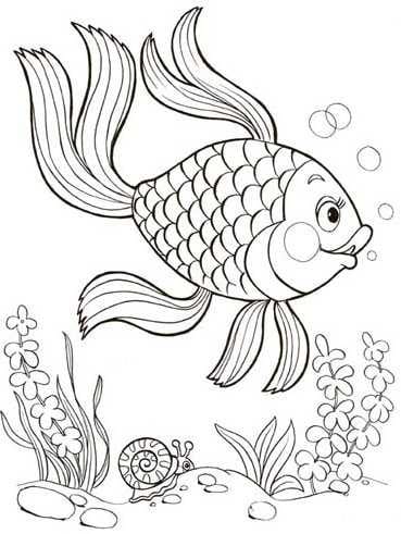 Рисунок карандашом сказка «Золотая рыбка» (20 фото) #14