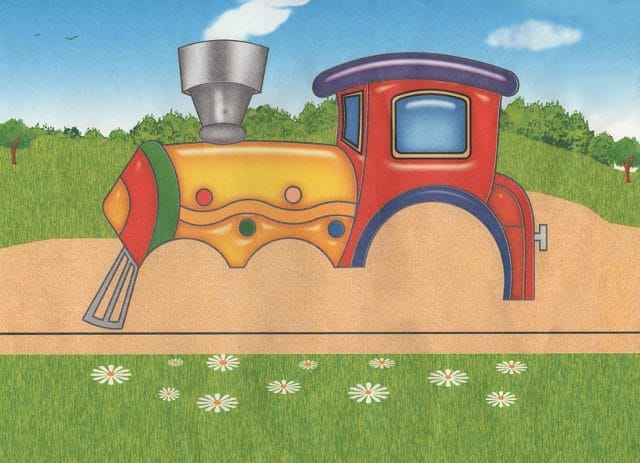 Рисунок карандашом для детей поезд (34 фото) #20