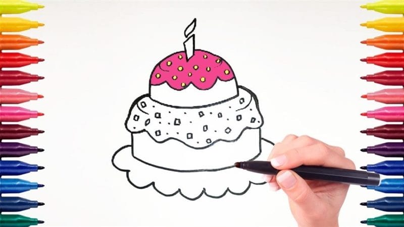 Рисунки тортиков для срисовки (58 фото) #79