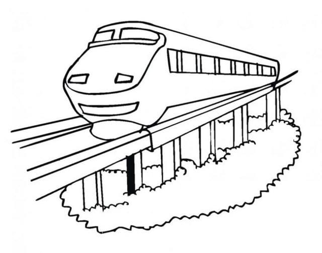 Рисунок карандашом для детей поезд (34 фото) #21