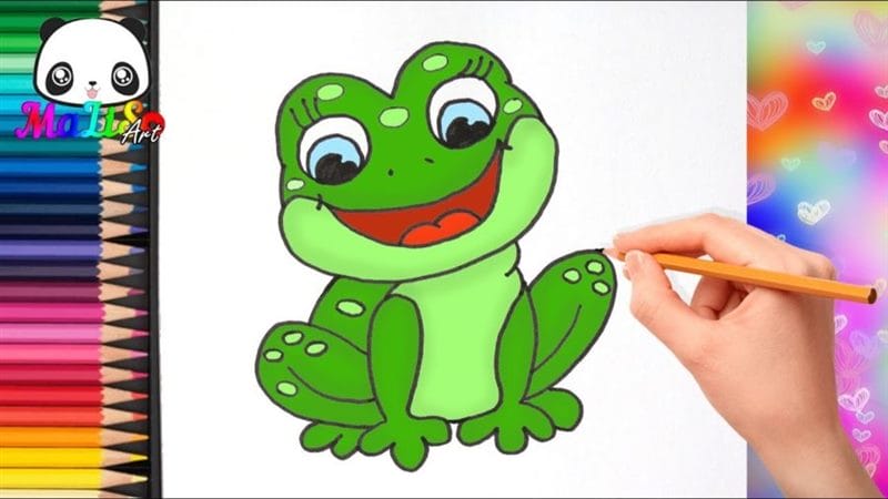 Рисунки лягушки для срисовки (40 фото) #53