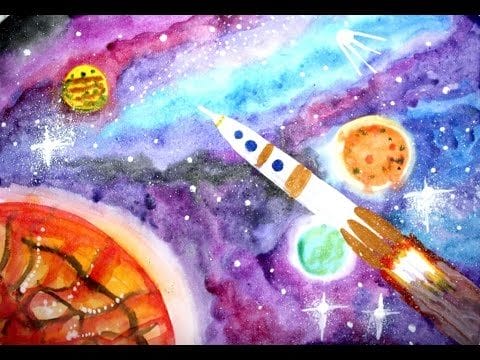 Рисунки космоса для срисовки (63 фото) #17