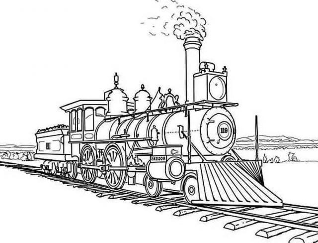Рисунок карандашом для детей поезд (34 фото) #23