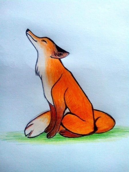 Рисунки карандашом для детей лиса (28 фото) #49