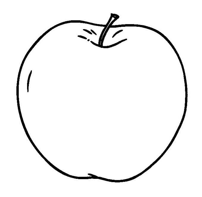 Рисунки карандашом для детей яблоки (48 фото) #24
