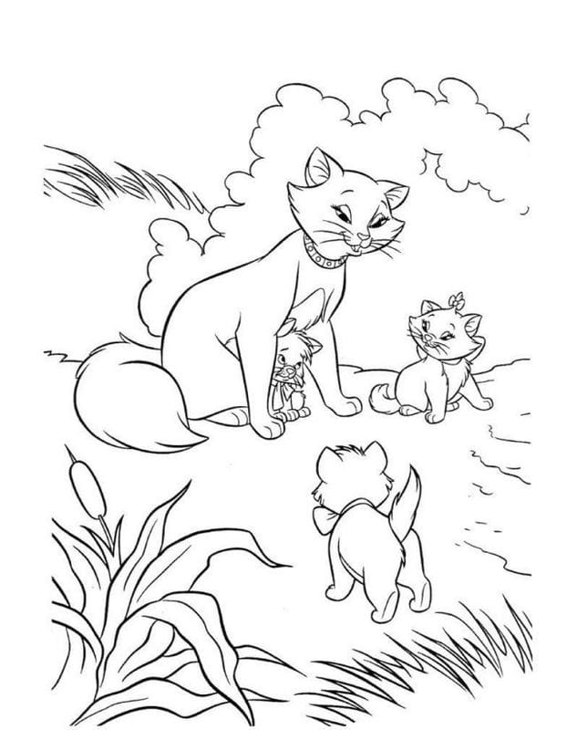Рисунки кошки карандашом для детей (33 фото) #22