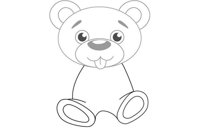 Рисунки медведя карандашом для детей (38 фото) #18