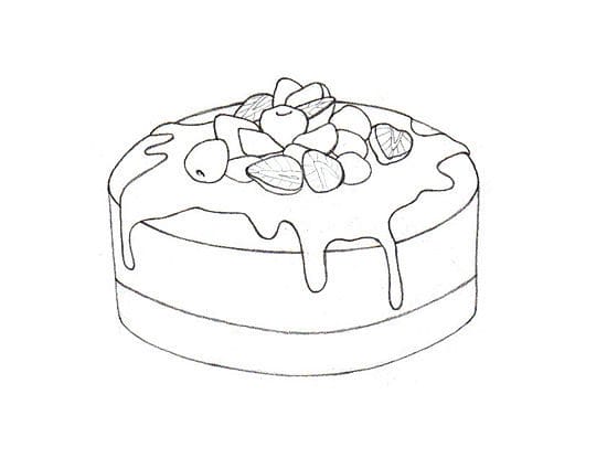Рисунки тортиков для срисовки (58 фото) #19