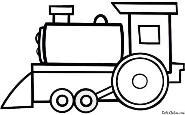 Рисунок карандашом для детей поезд (34 фото) #24
