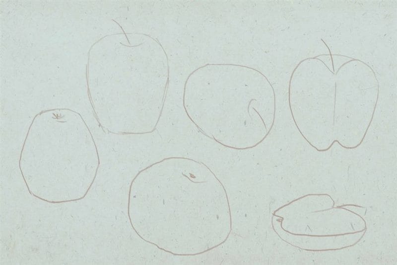 Рисунки карандашом для детей яблоки (48 фото) #92