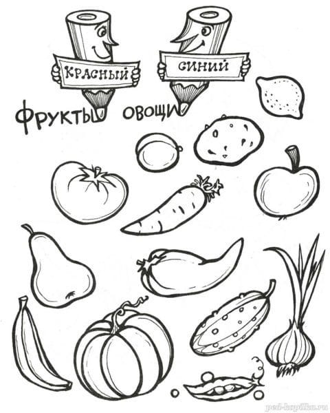 Рисунки овощи карандашом для детей (31 фото) #60